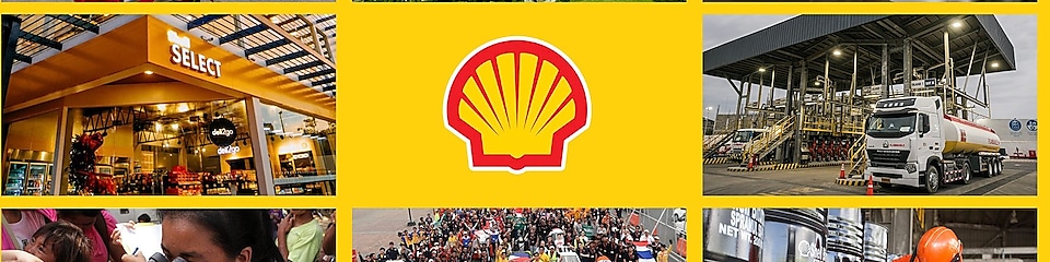 shell logo in middle