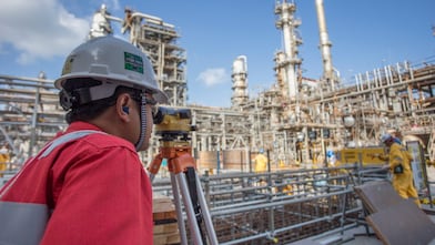 Engineer viewing the site