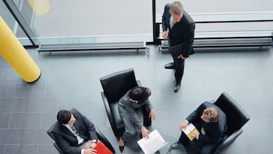 Colleagues in an business meeting