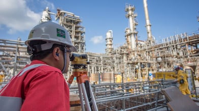 Engineer viewing the site