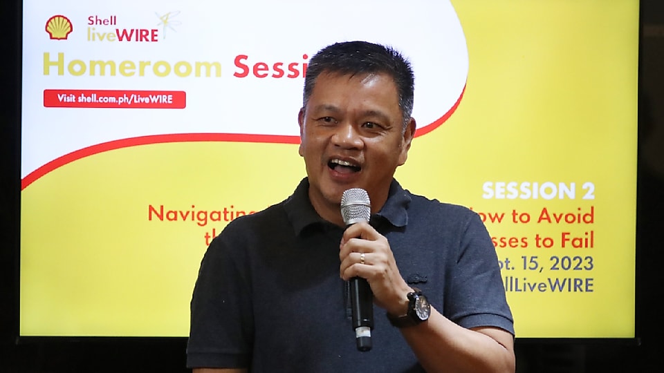 Serge Bernal, Vice President for Corporate Relations at Shell Pilipinas, emphasized the significance of adaptation and agility during the first Shell LiveWIRE Homeroom Sessions.