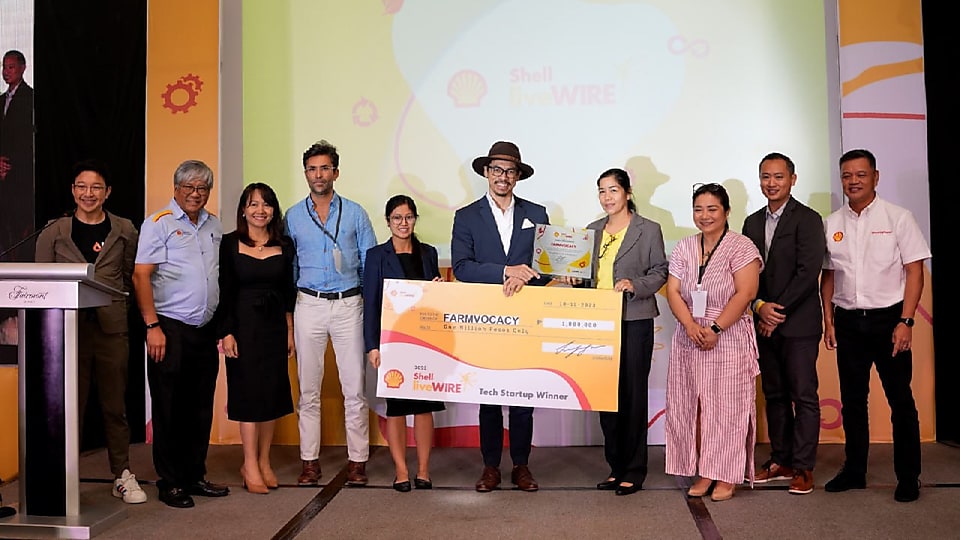 Tech startup Farmvocacy was awarded the grand prize of 1 million pesos at the Shell LiveWIRE 2023 Final Pitch Day on October 12. Founded in 2019, Farmvocacy develops innovative solutions for rice farmers.