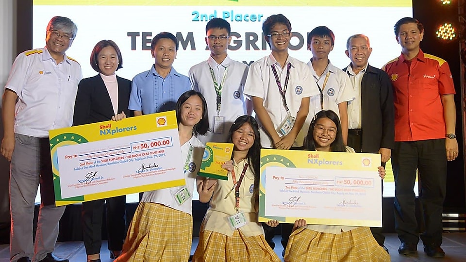 Team Agribon proudly winning 2nd place during Shell NXplorers 2019. Exhibiting the creativity and ingenuity of their young minds and showcasing Filipino talent.