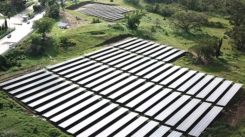 The in-house solar farm, which covers ~15% of power demand of the Terminal, is powered by 5,220 solar panels and seven inverters.