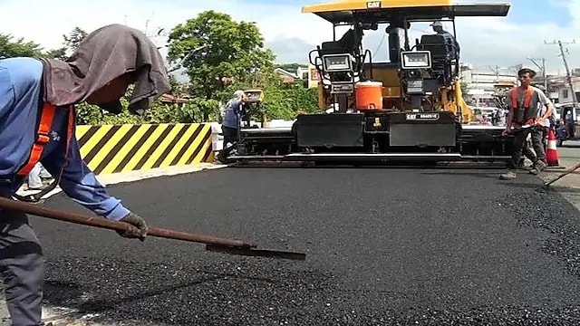 Man working on road